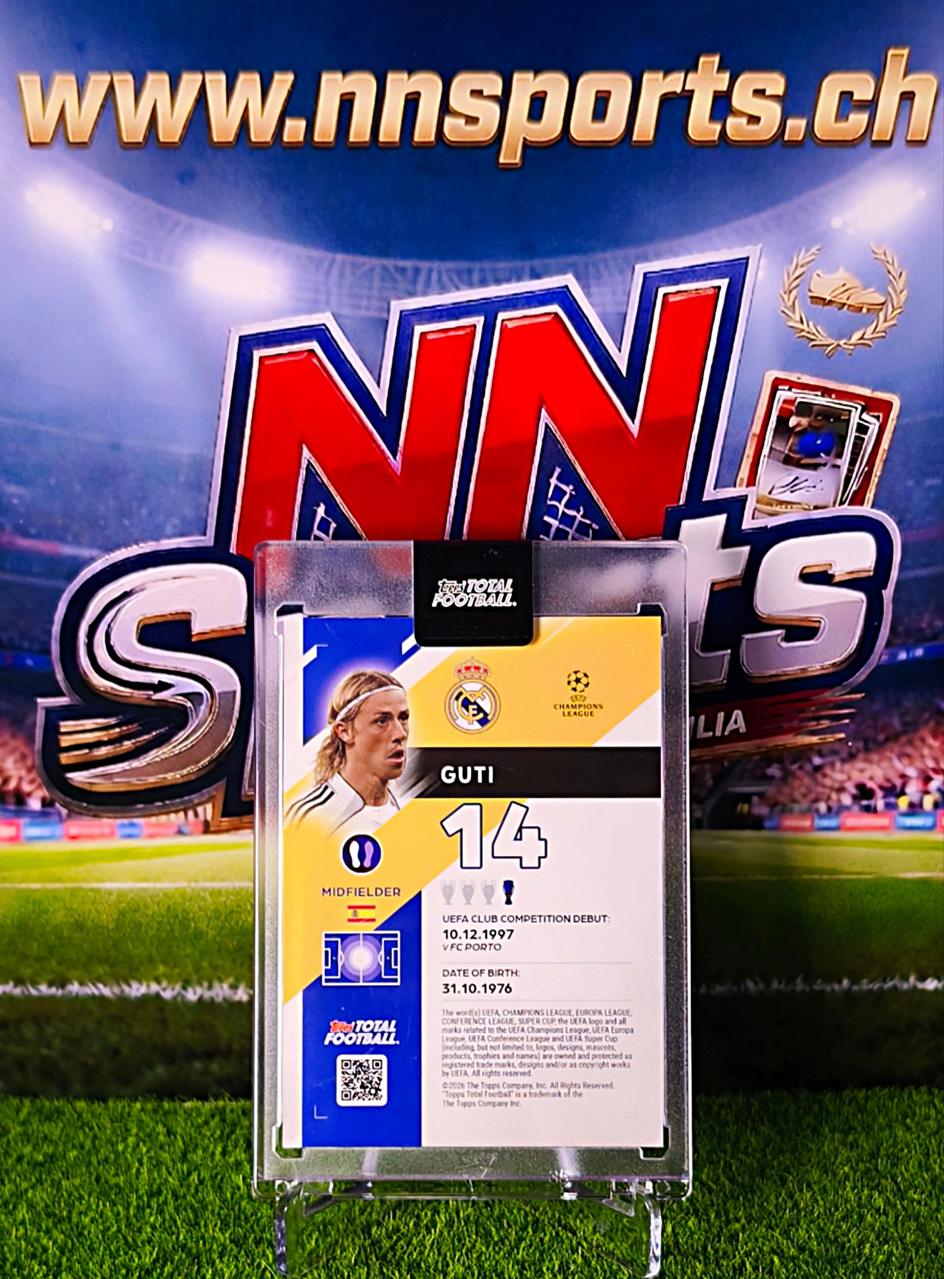Guti 2025-26 Topps Total Football Clarity #2/75 - Real Madrid Legend