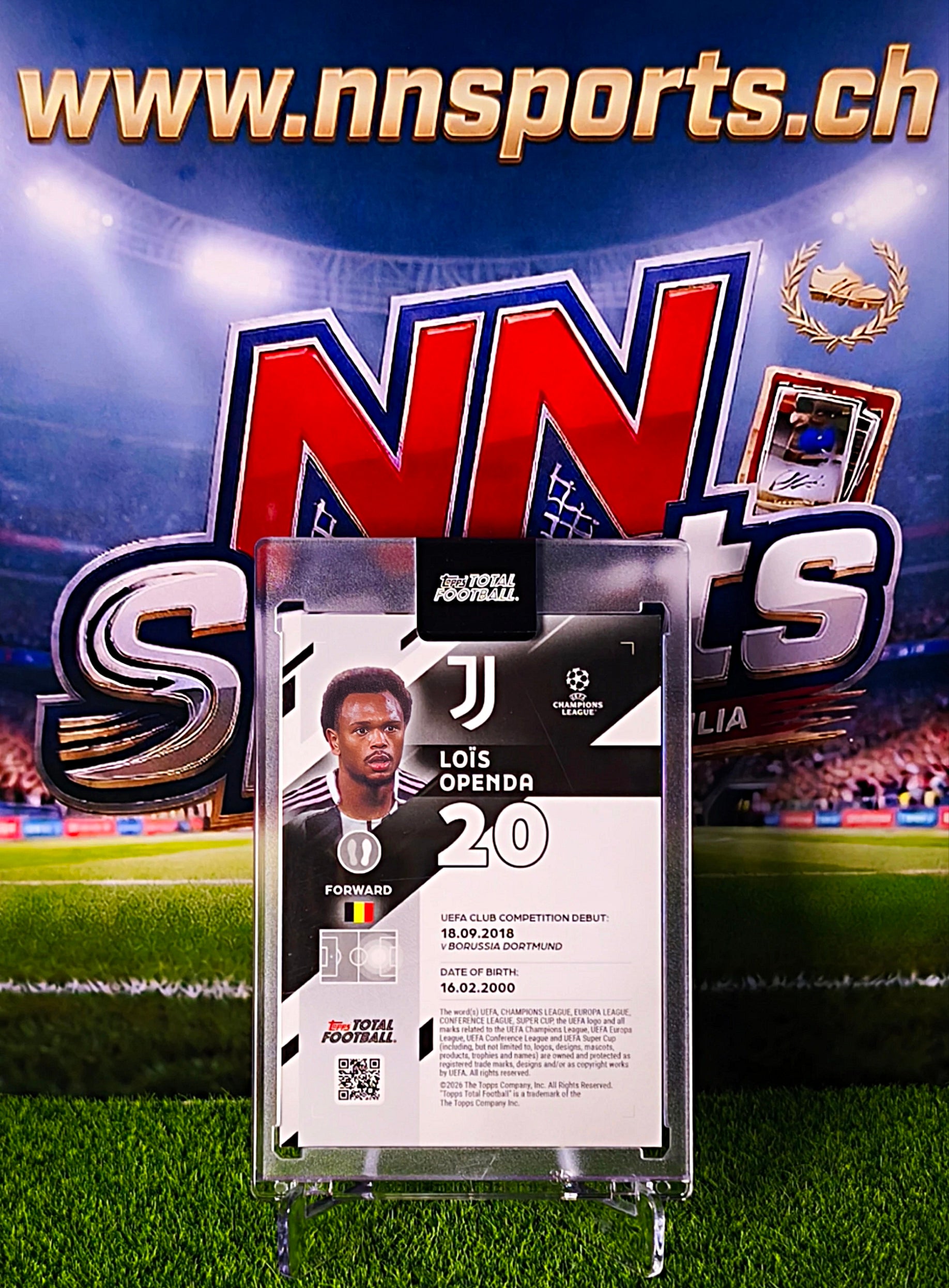 Loïs Openda 2025-26 Topps Total Football Clarity #3/75 - Juventus