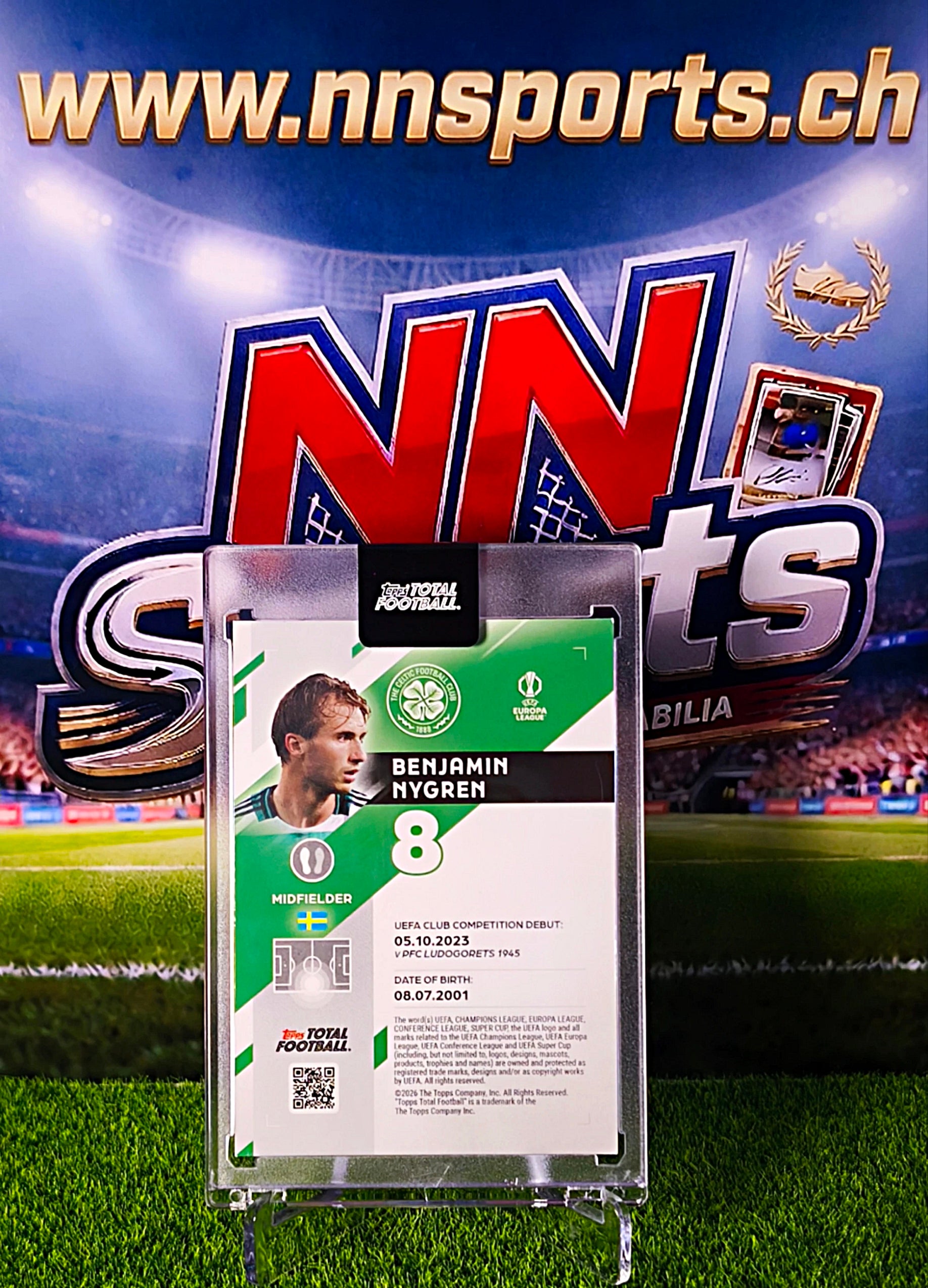 Benjamin Nygren 2025-26 Topps Total Football Encrypted #1/35 RC - Celtic
