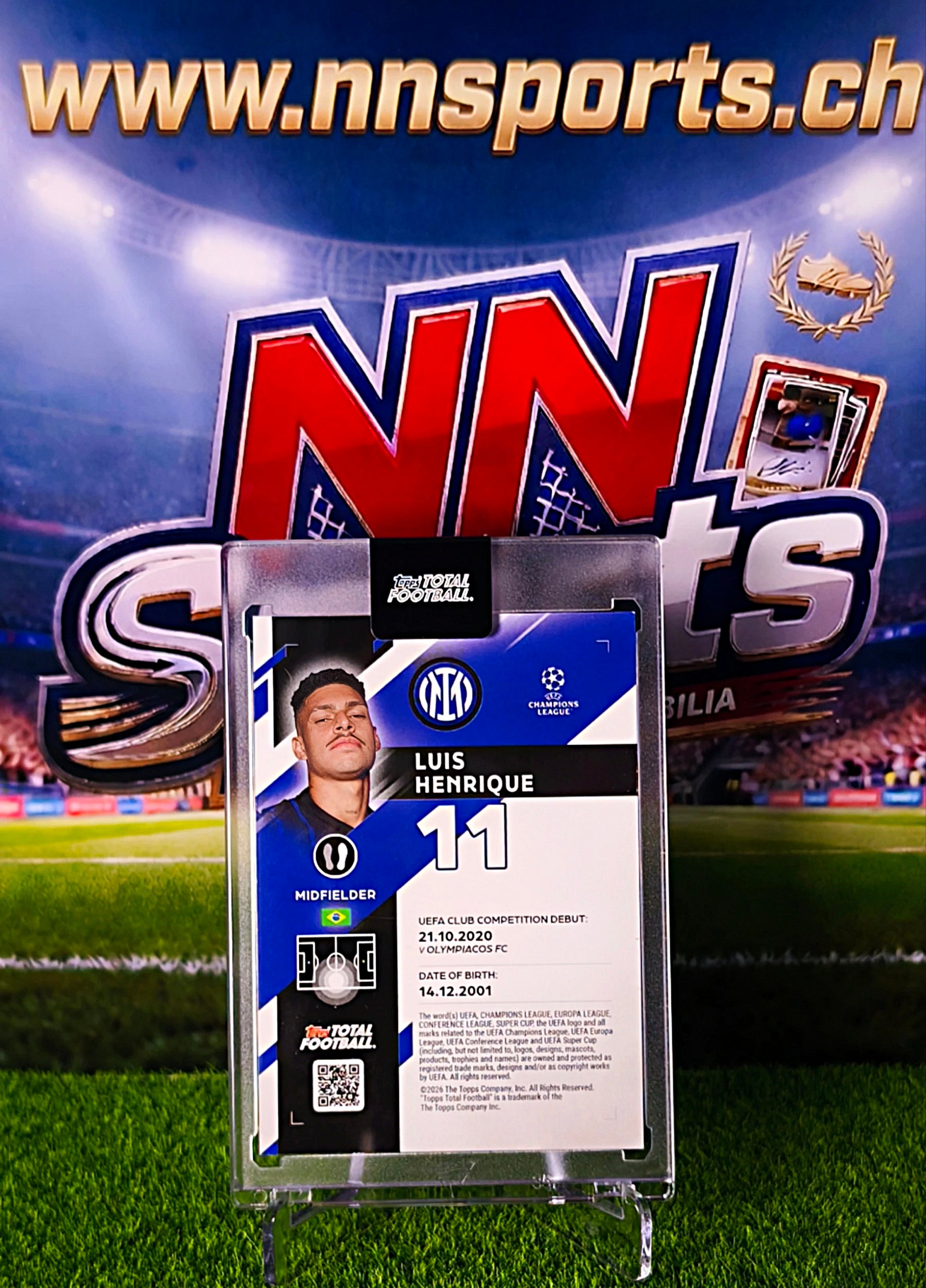 Luis Henrique 2025-26 Topps Total Football Encrypted #1/75 - Inter Milan
