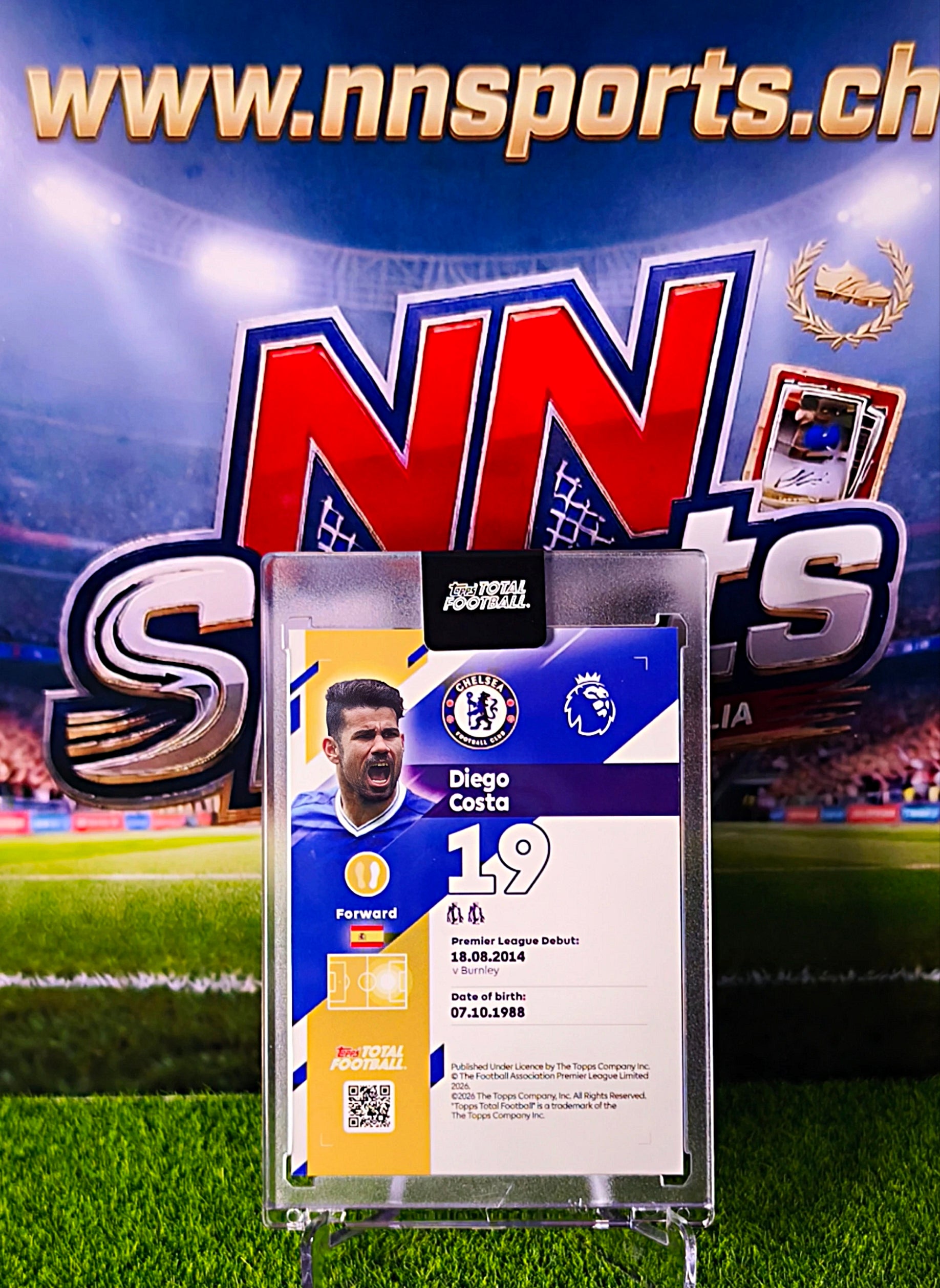 Diego Costa 2025-26 Topps Total Football #5/50 - Chelsea Legend