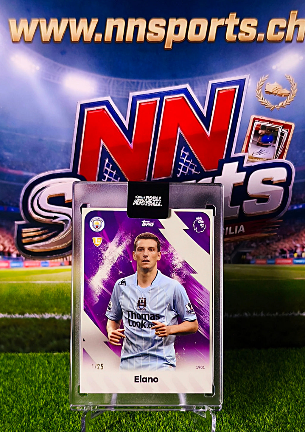Elano 2025-26 Topps Total Football #1/25 - Manchester City Legend