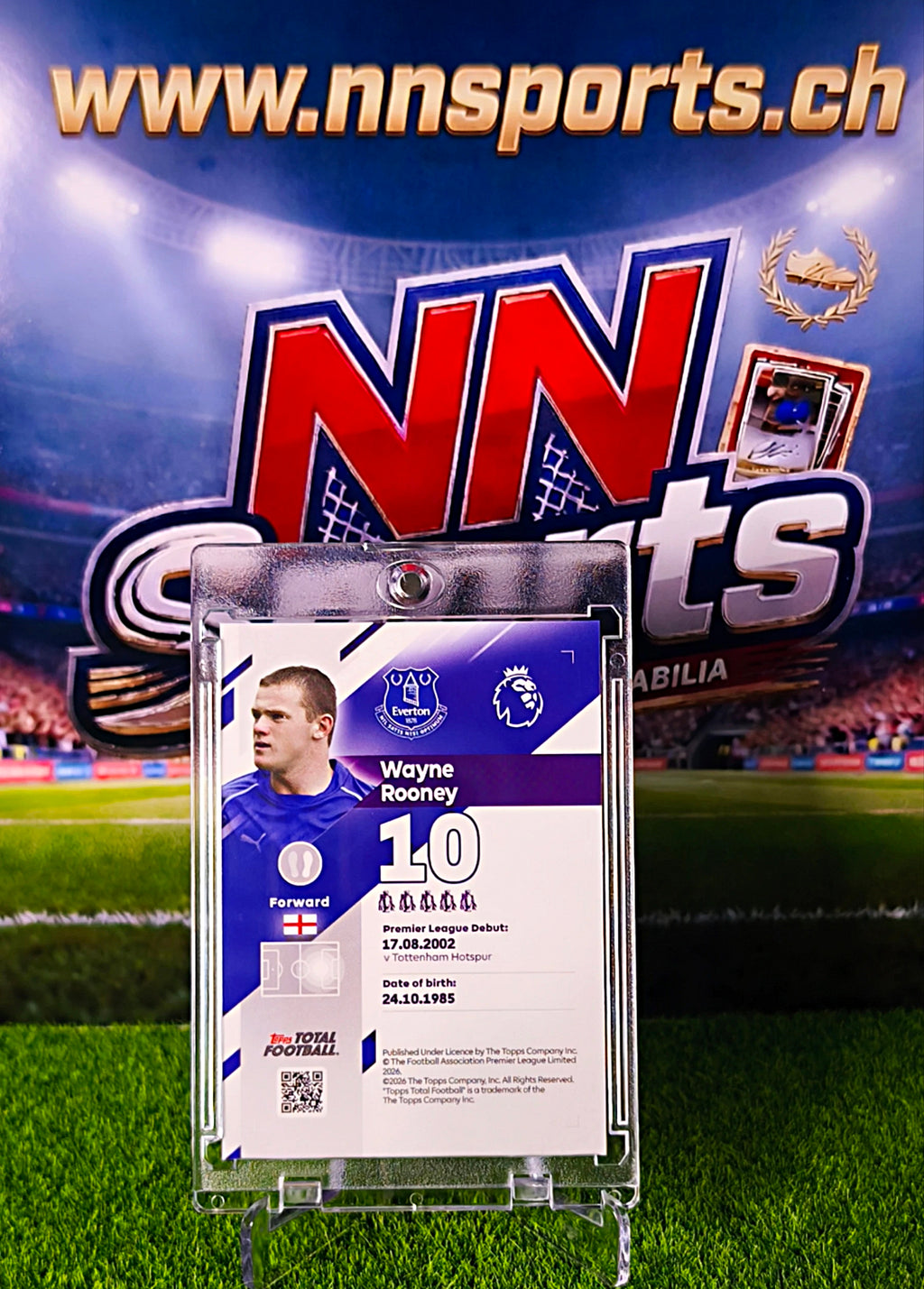 Wayne Rooney 2025-26 Topps Total Football Total Performers #10/75 - Everton Legend