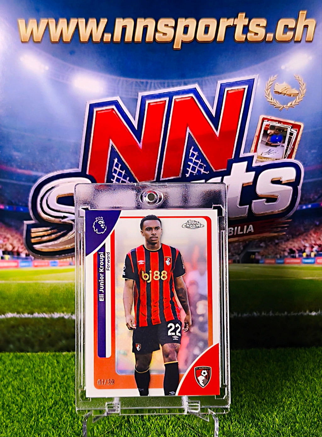 Eli Junior Kroupi 2025-26 Topps Chrome #01/30 - AFC Bournemouth