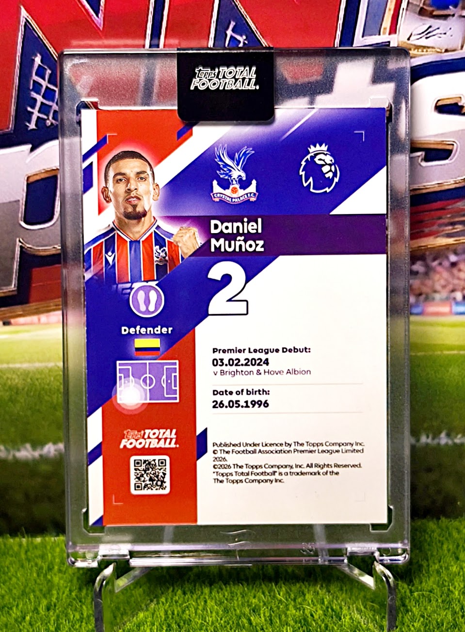Daniel Muñoz Team of the Season 1/50 - Topps Total Football Crystal Palace 🔥