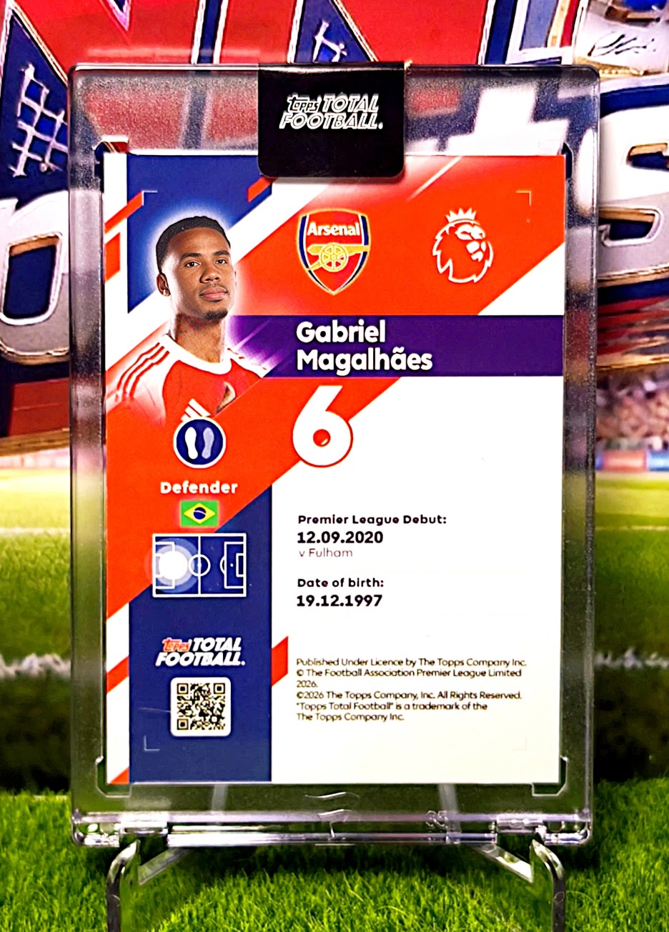 Gabriel Magalhães Team of the Season 1/25 - Topps Total Football Arsenal 🔥
