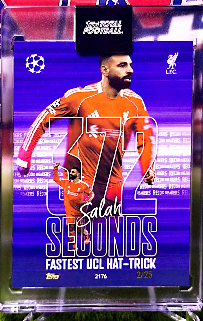 Mohamed Salah Record Breakers 2/25 - Topps Total Football Liverpool 🔥