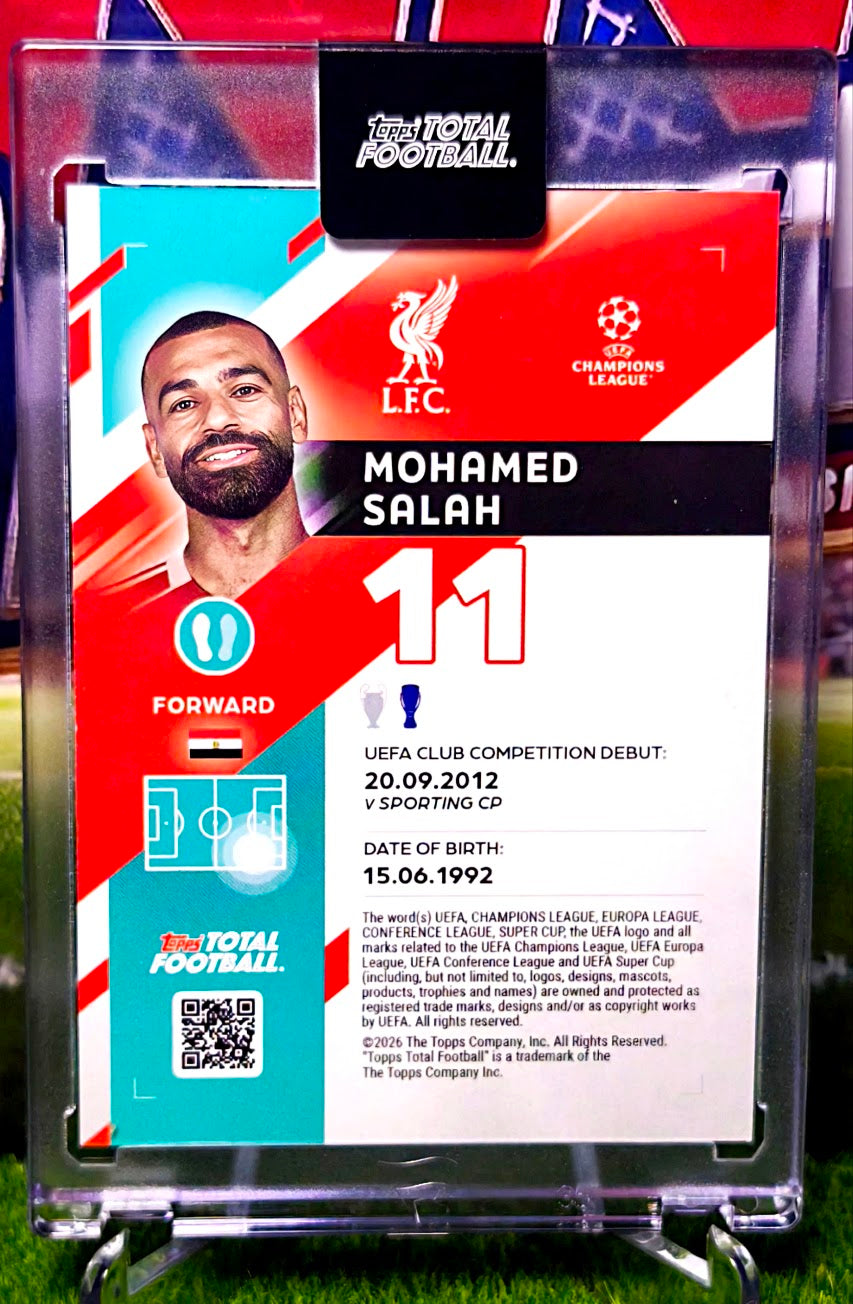 Mohamed Salah Record Breakers 2/25 - Topps Total Football Liverpool 🔥