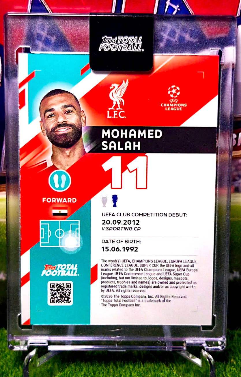 Mohamed Salah Record Breakers 14/75 - Topps Total Football Liverpool 🔥