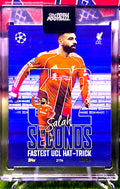 Mohamed Salah Record Breakers 13/50 - Topps Total Football Liverpool 🔥