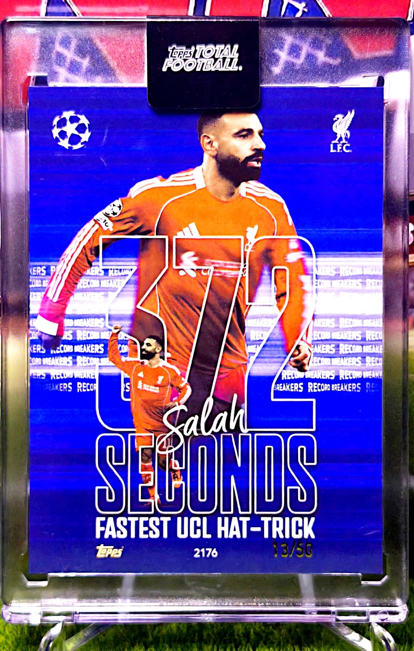 Mohamed Salah Record Breakers 13/50 - Topps Total Football Liverpool 🔥