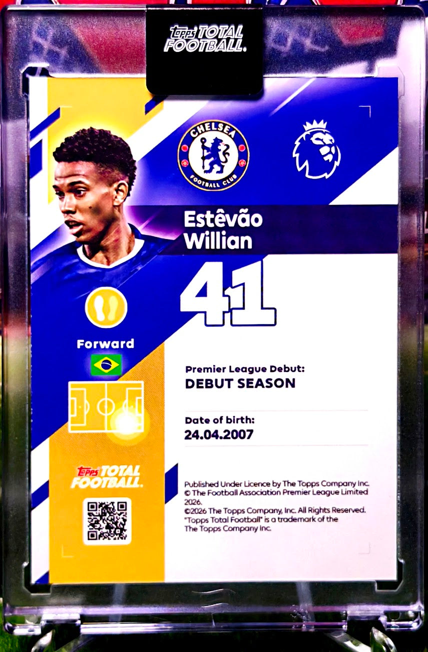 Estêvão Willian Neon Noir RC 12/50 - TTF Chelsea 🔥