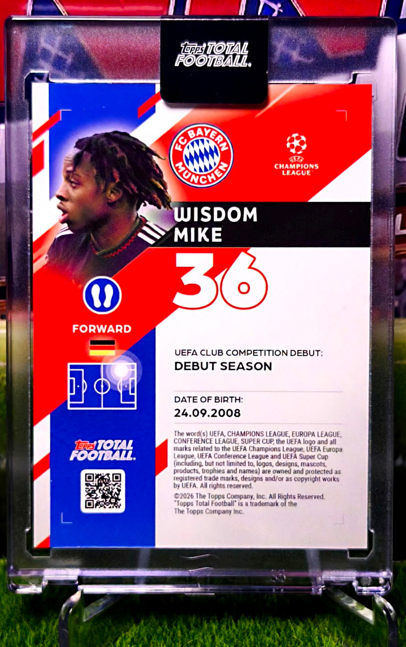 Wisdom Mike Base Card Series 2 - 16/75 - TTF Bayern Munich 🔥