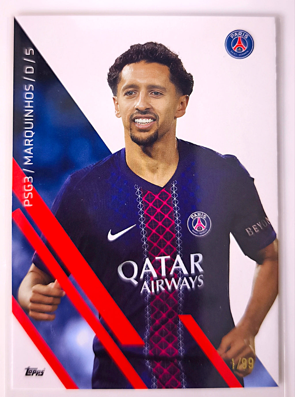 Marquinhos 1/99 - Topps Total Football Paris Saint-Germain 🔥