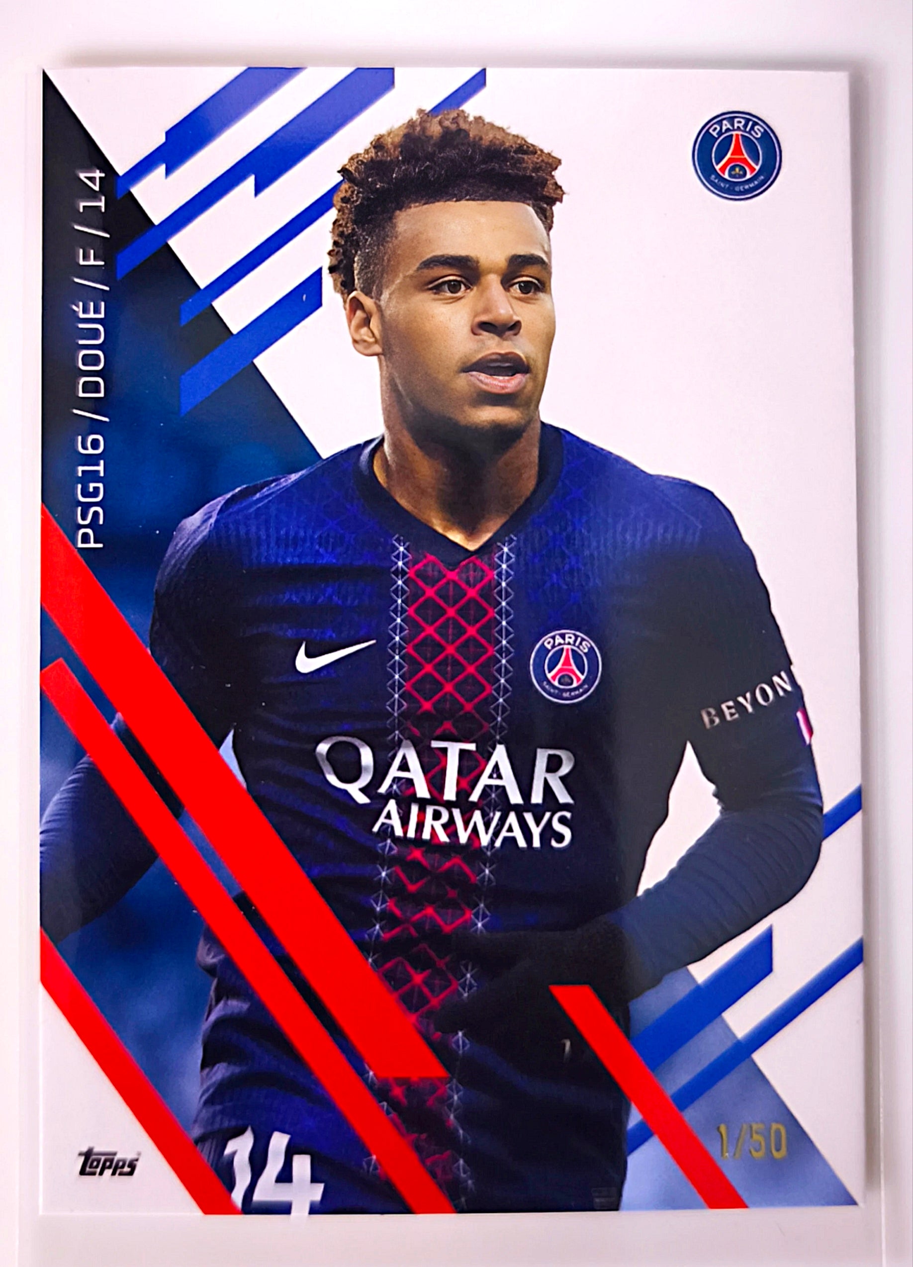 Désiré Doué /50 & /75  - Topps Total Football Paris Saint-Germain 🔥