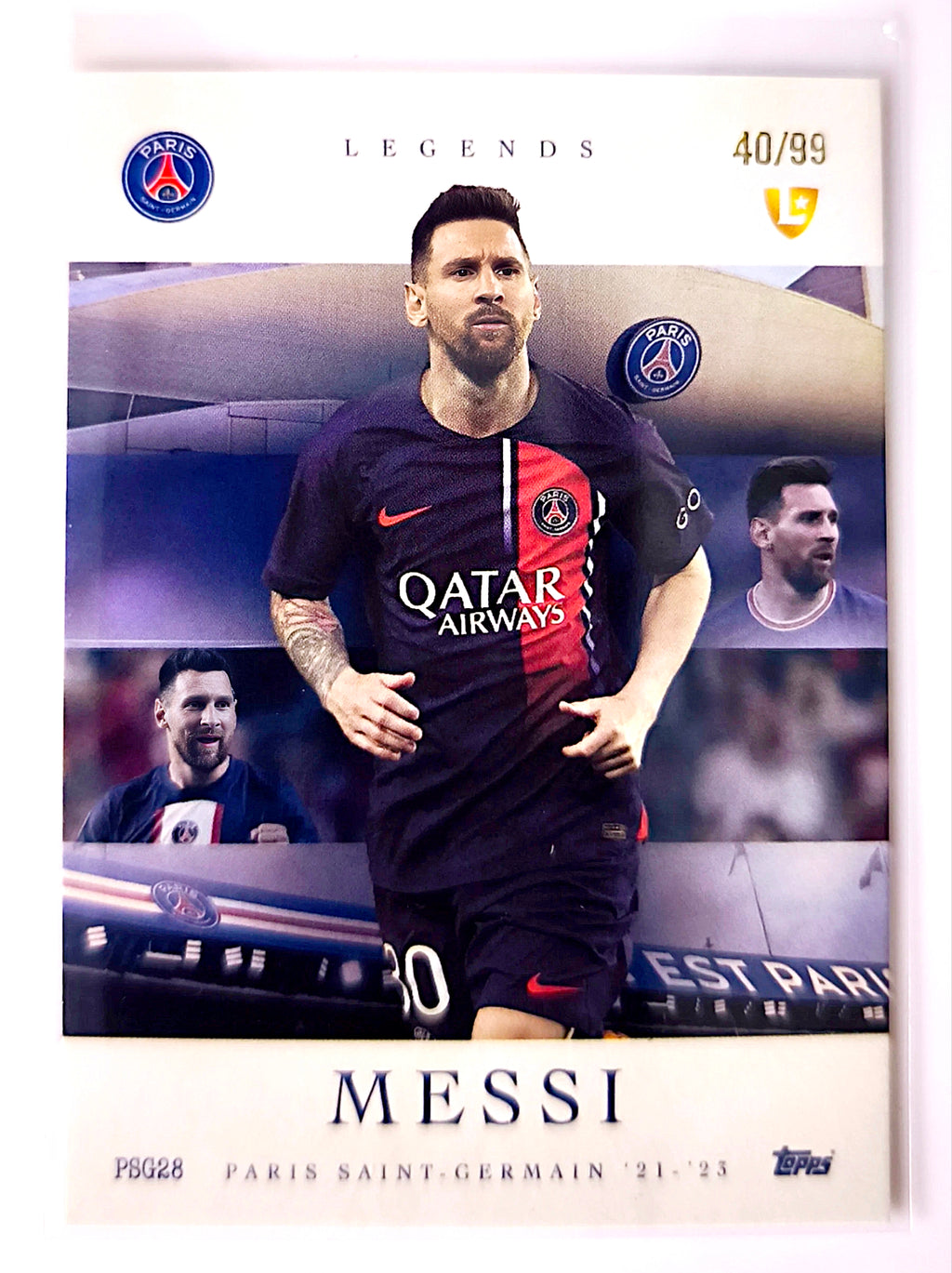 Lionel Messi Legends /99 - Topps Total Football Paris Saint-Germain 🔥