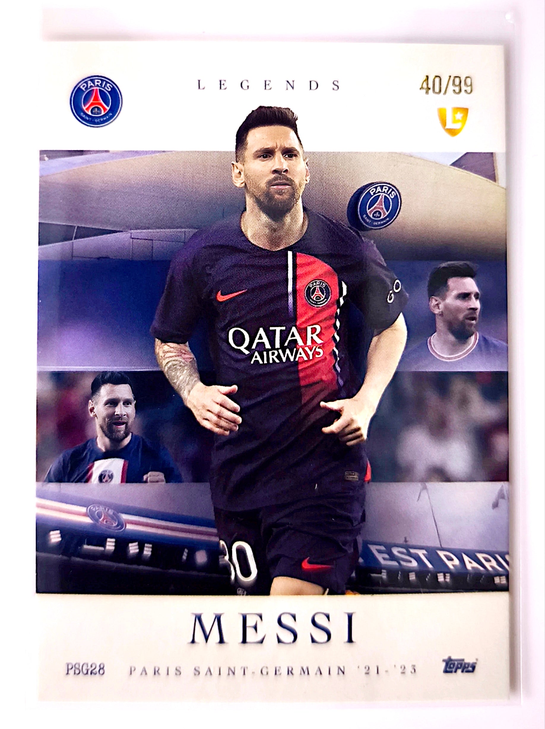 Lionel Messi Legends /99 - Topps Total Football Paris Saint-Germain 🔥