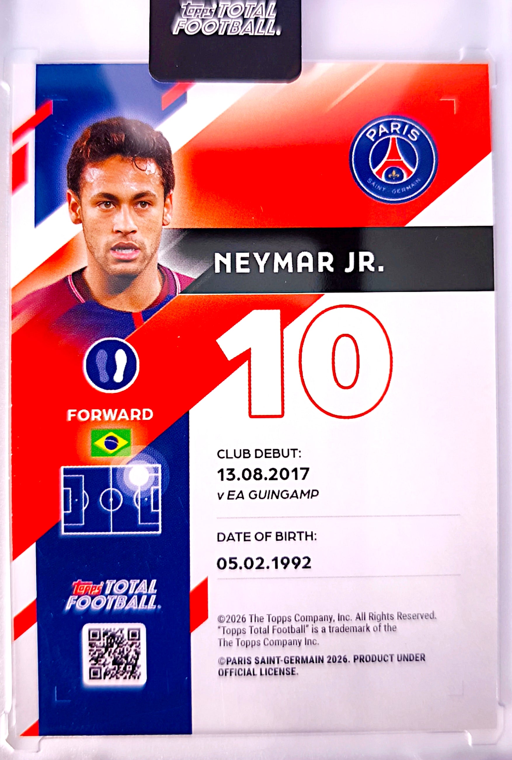 Neymar Jr. Next Goal Wins /99 - Topps Total Football Paris Saint-Germain 🔥
