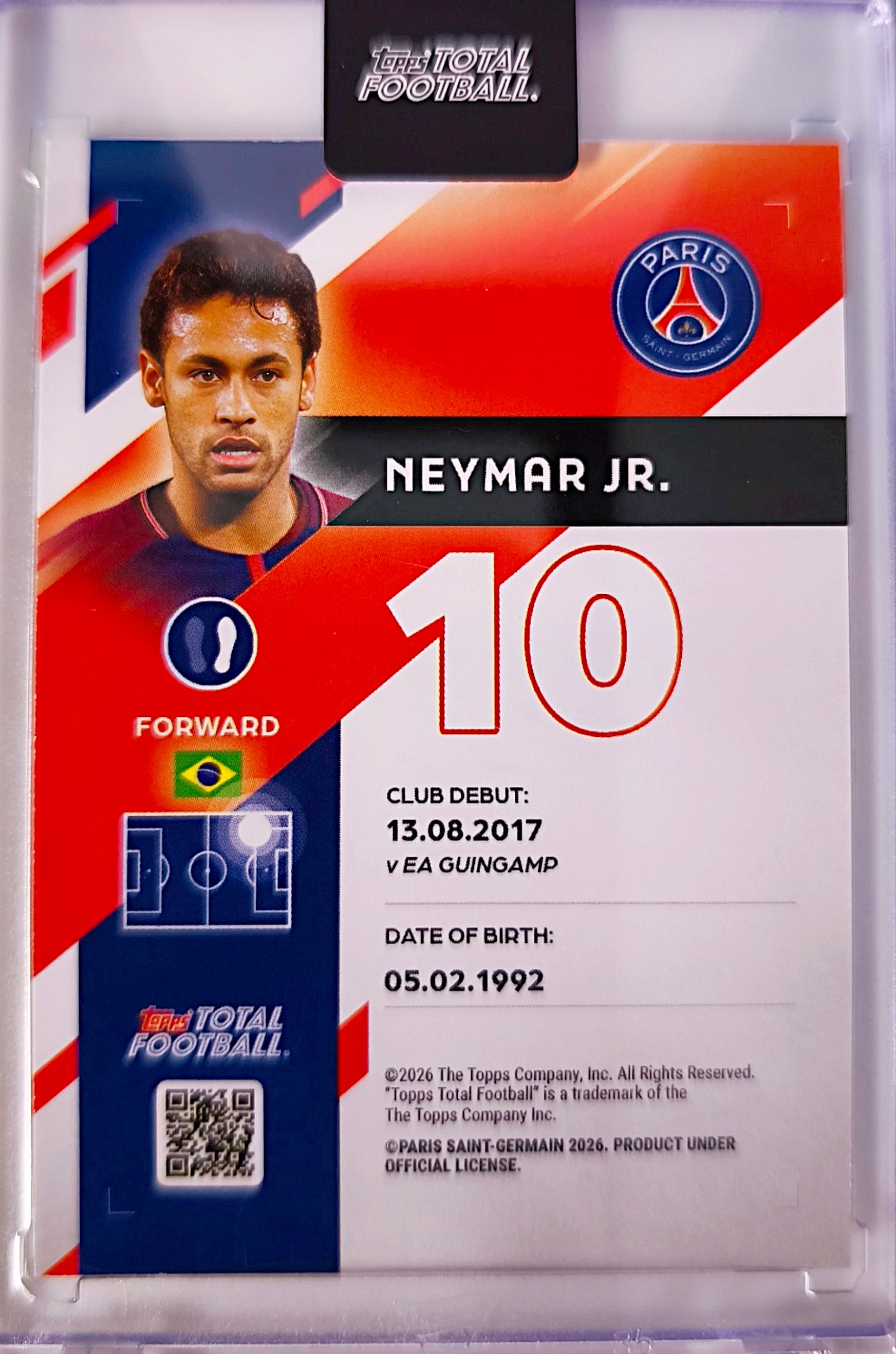 Neymar Jr. Next Goal Wins /75 - Topps Total Football Paris Saint-Germain 🔥