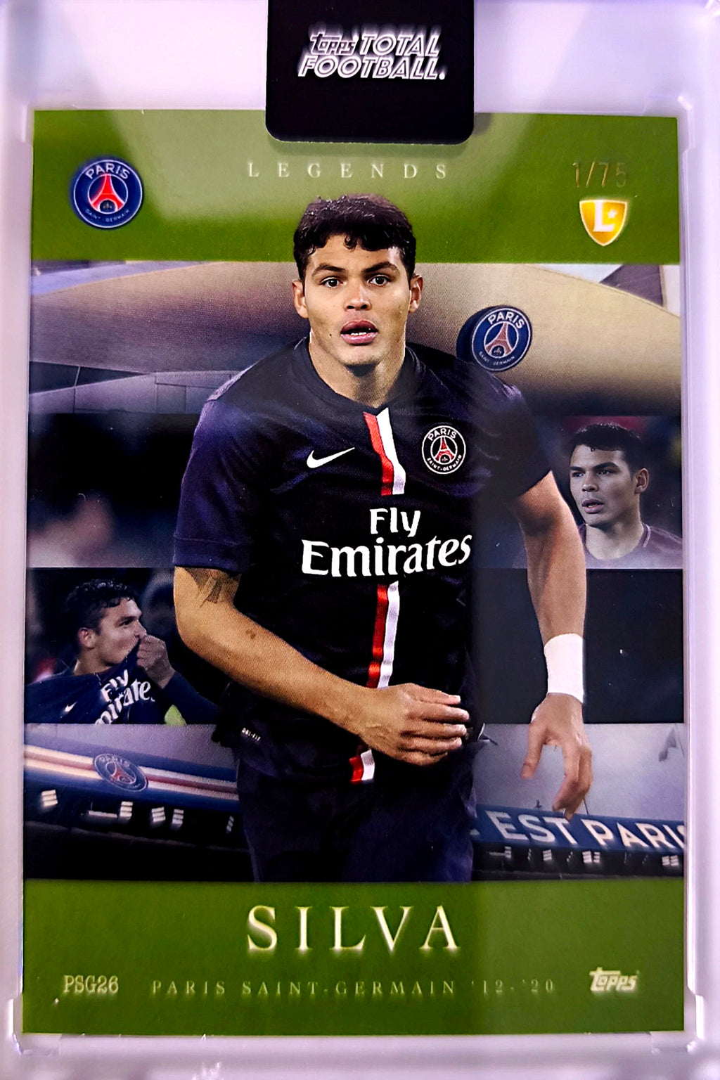 Thiago Silva Legends 1/75 - Topps Total Football Paris Saint-Germain 🔥