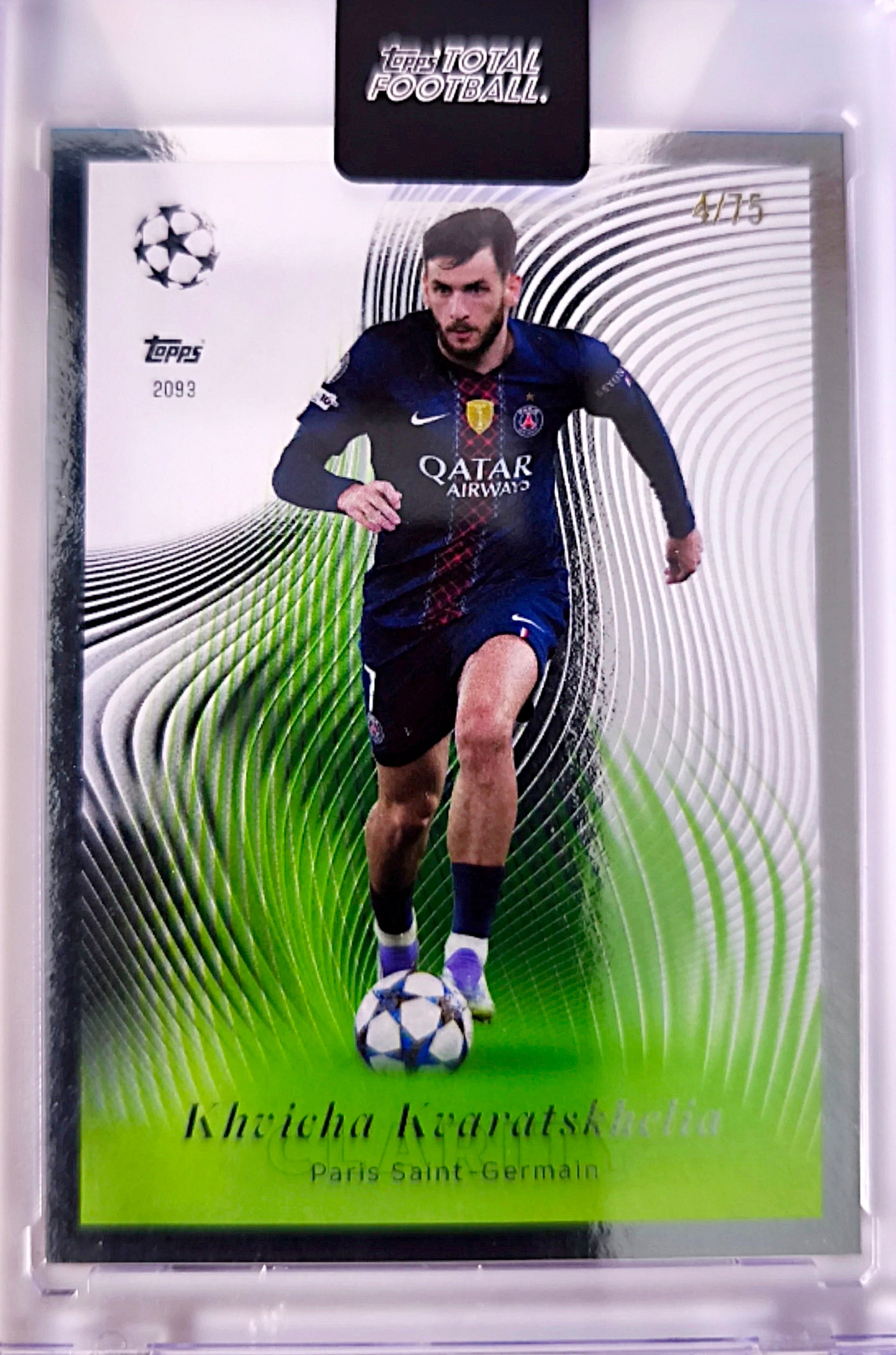Khvicha Kvaratskhelia 4/75 - Topps Total Football Paris Saint-Germain 🔥