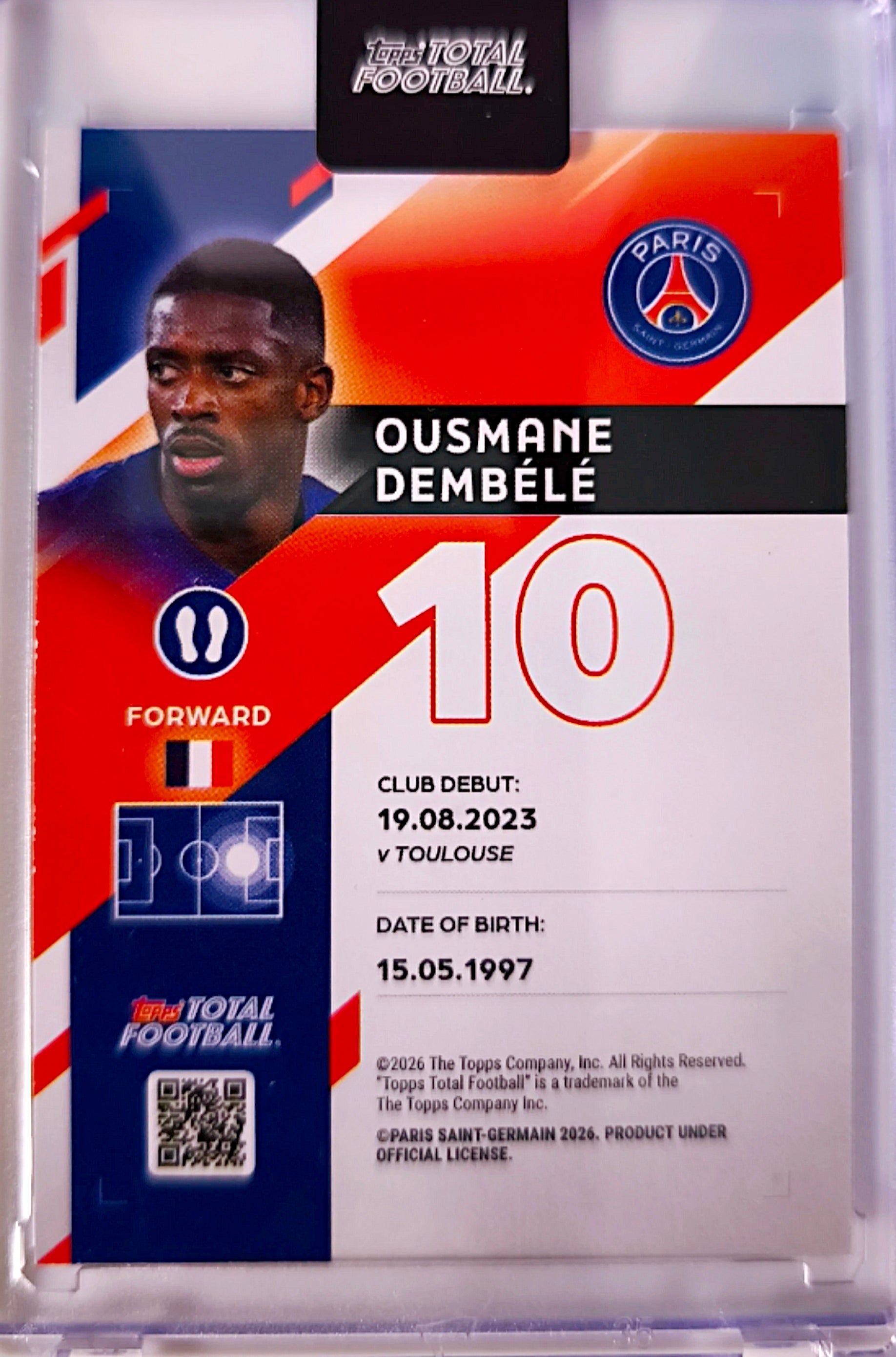 Ousmane Dembélé Next Goal Wins 1/50 - Topps Total Football Paris Saint-Germain 🔥