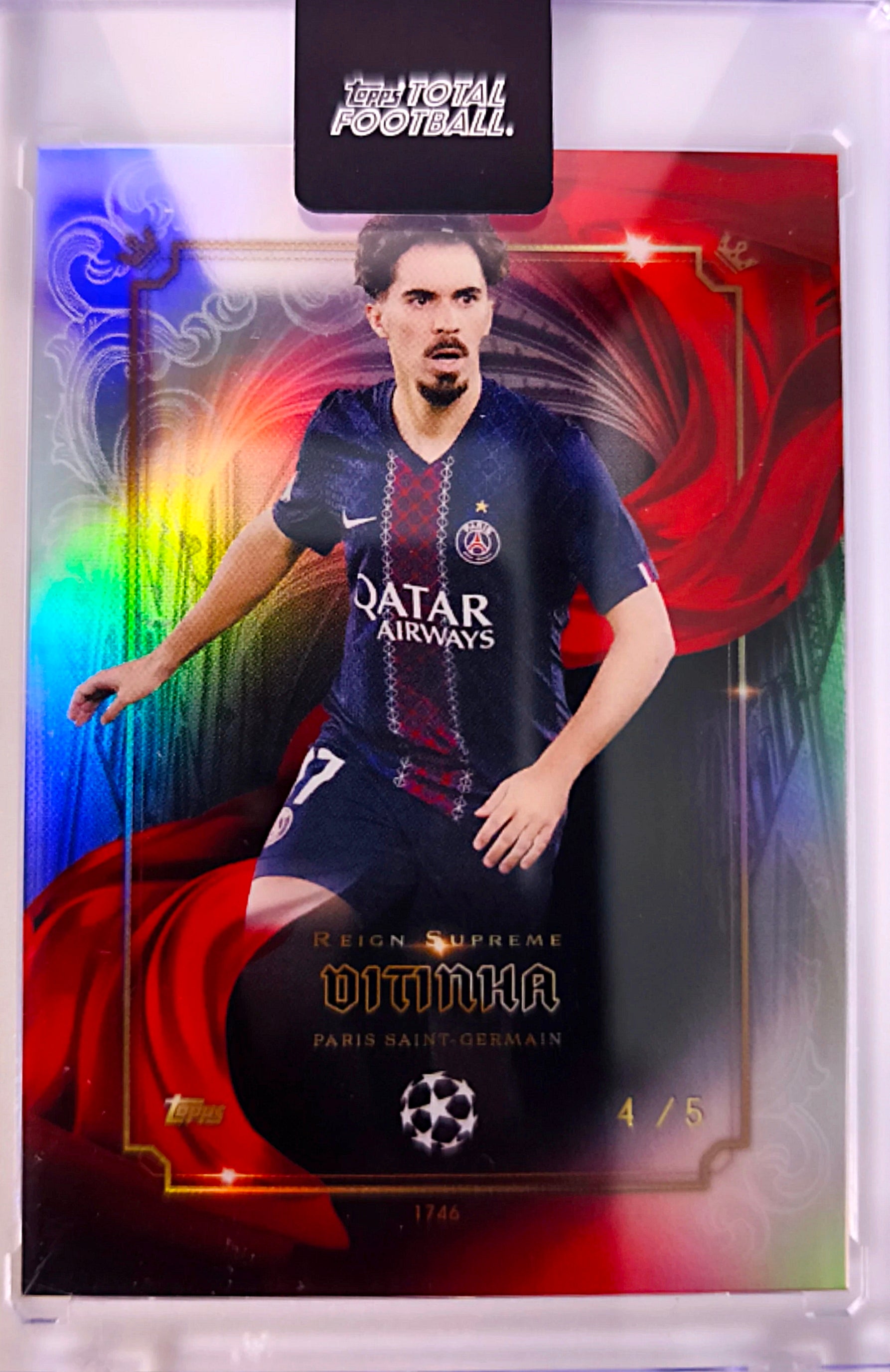 Vitinha Reign Supreme 4/5 - Topps Total Football Paris Saint-Germain 🔥