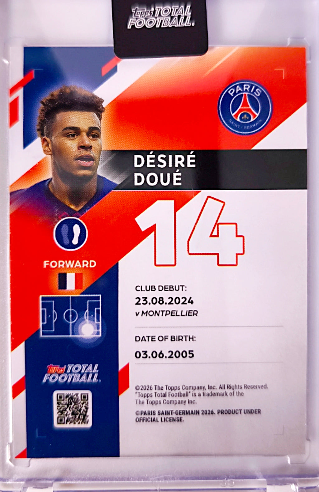 Désiré Doué Next Goal Wins 2/5 - Topps Total Football Paris Saint-Germain 🔥