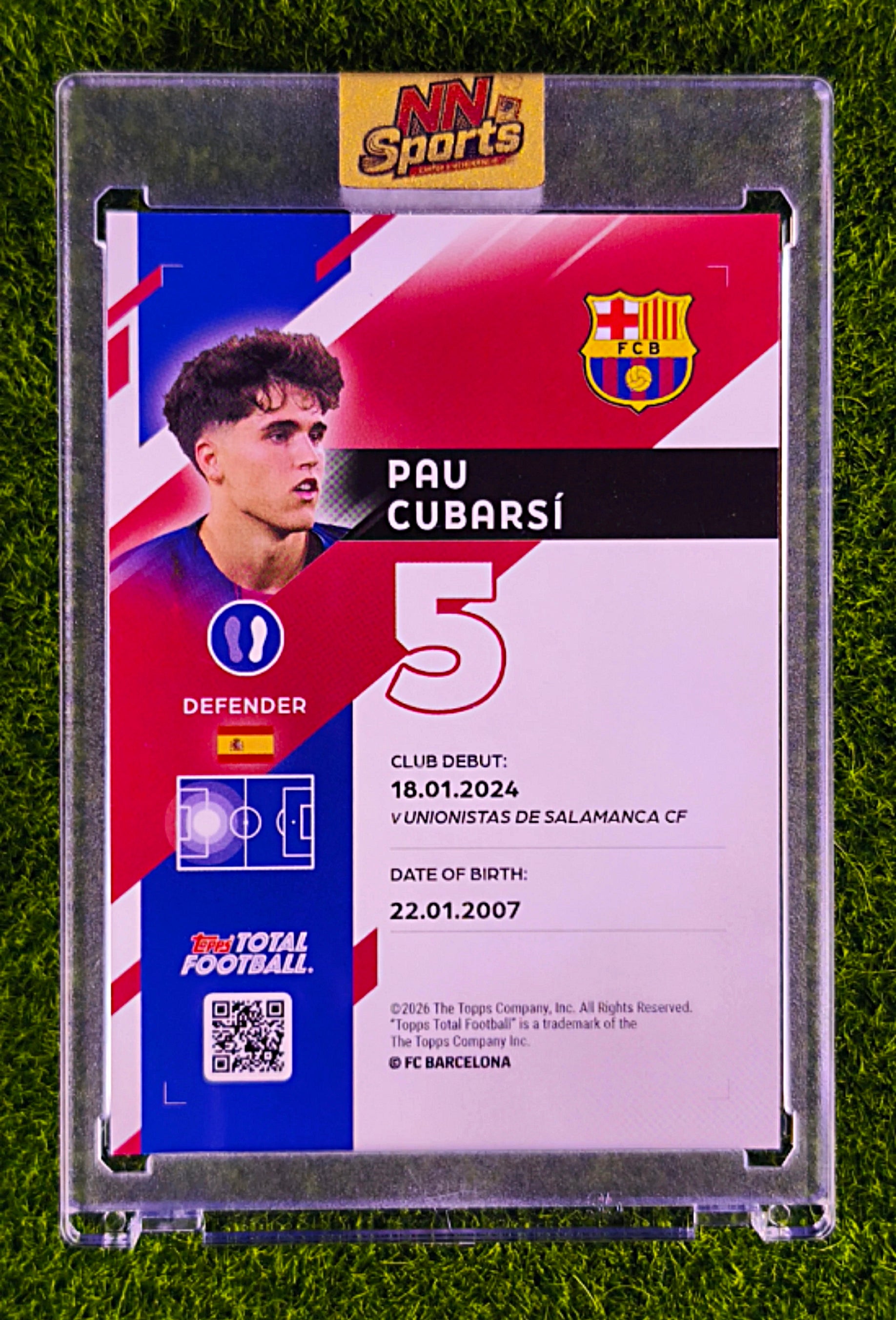 Pau Cubarsí 1/75 - Topps Total Football FC Barcelona 🔥