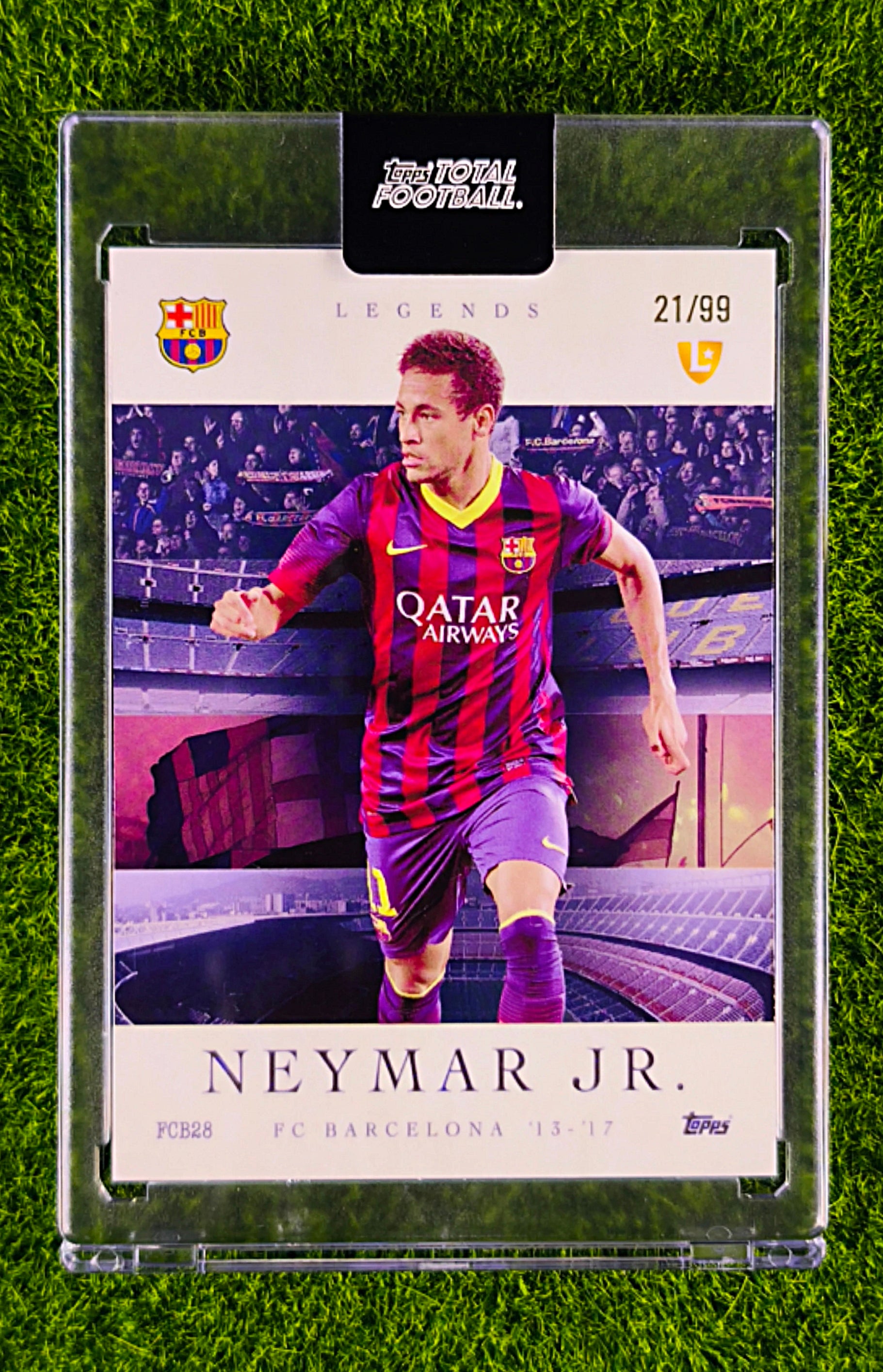 Neymar Jr. Legends 21/99 - Topps Total Football FC Barcelona 🔥