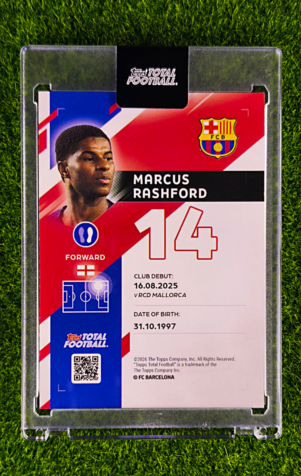 Marcus Rashford Storm 1/99 - Topps Total Football FC Barcelona 🔥