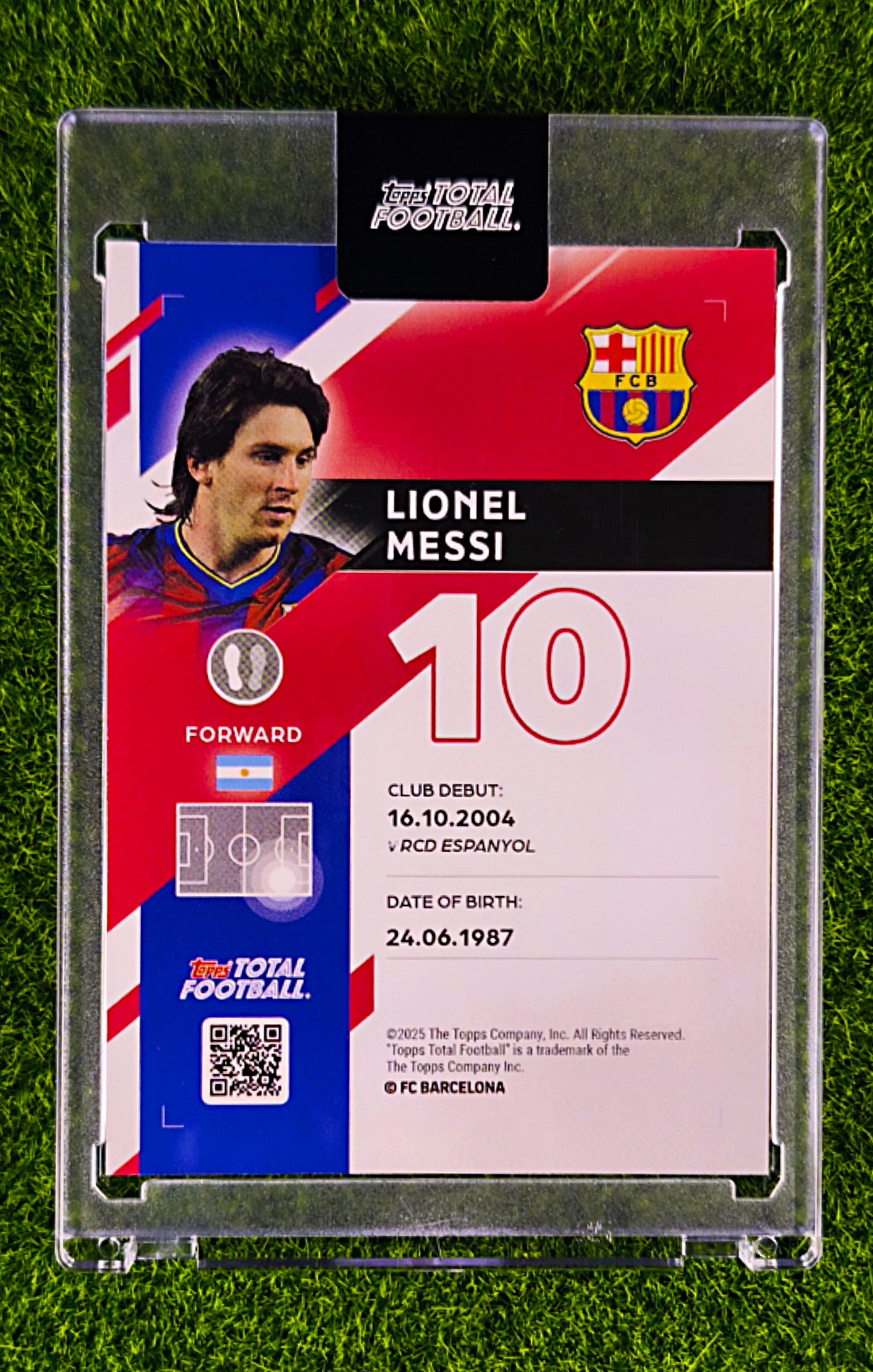 Lionel Messi Classic 64/99 - Topps Total Football FC Barcelona 🔥