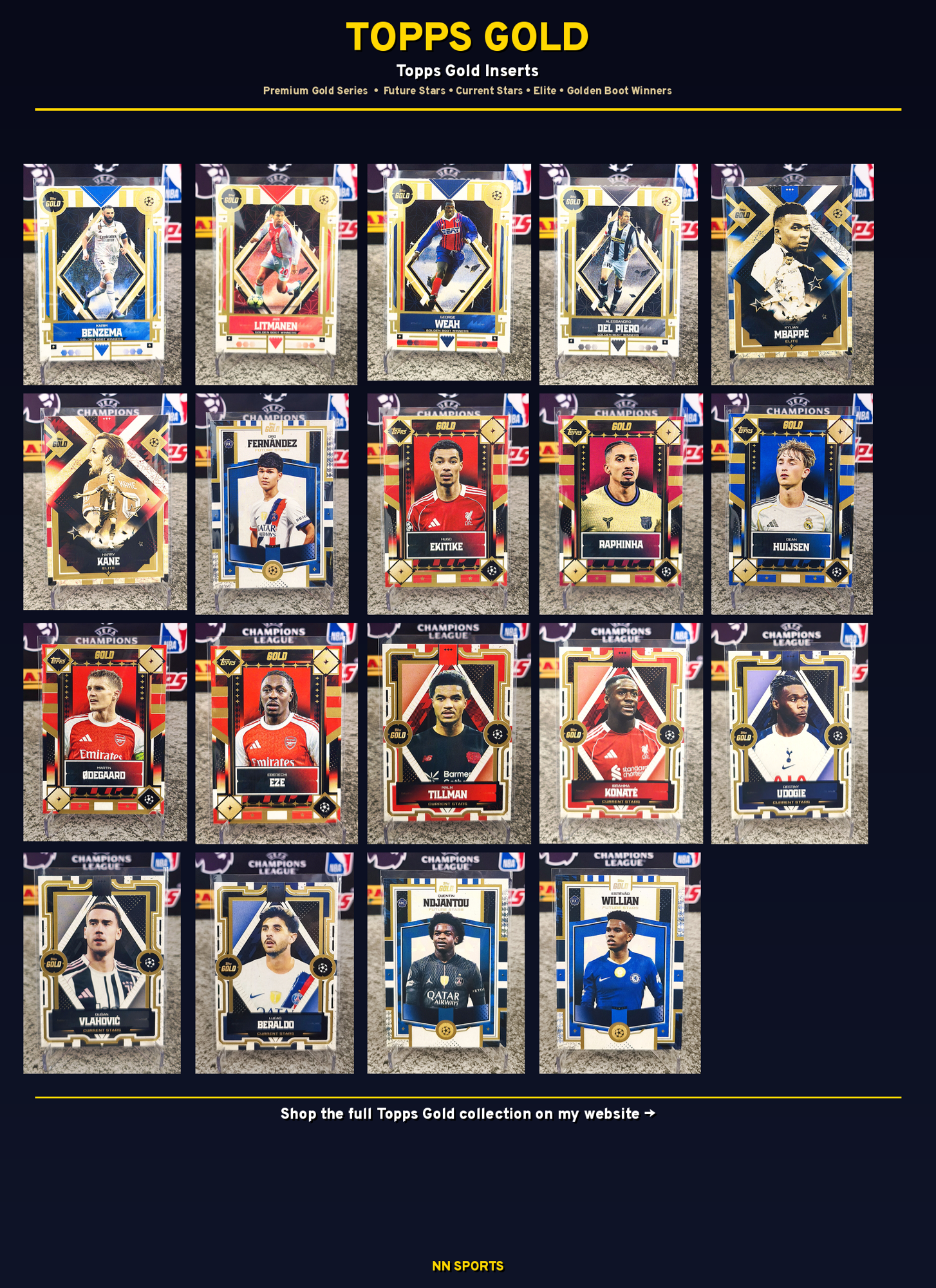 Topps GOLD UCL 2026 - PICK UR CARD