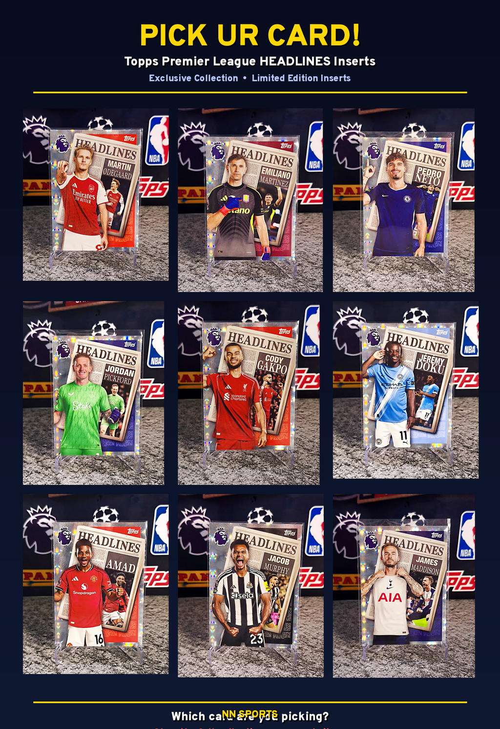 HEADLINES Insert - Topps Premier League 2025/26 - Pick Your Card