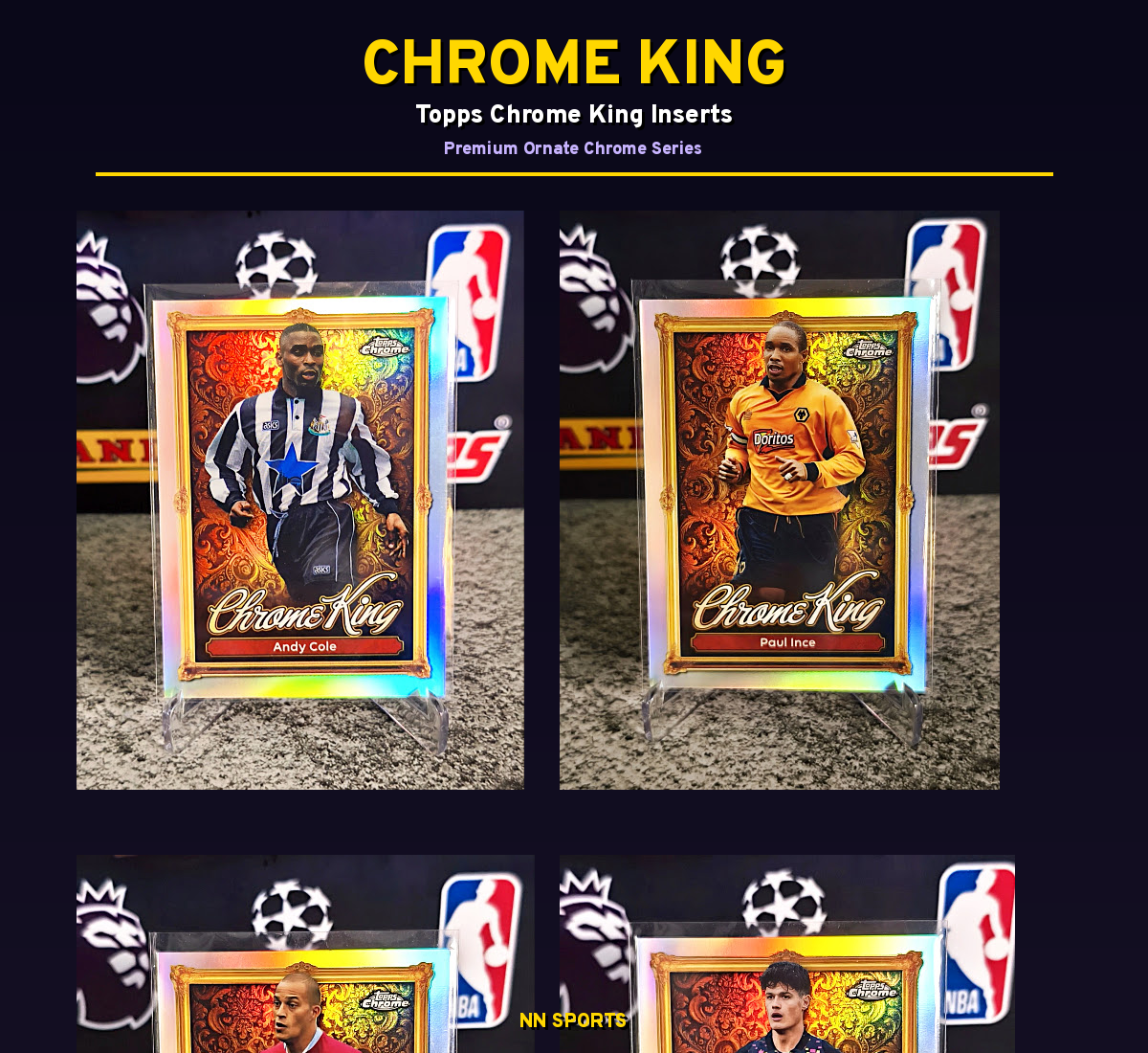 Chrome King Insert - Topps Premier League 2026 - Pick Your Card